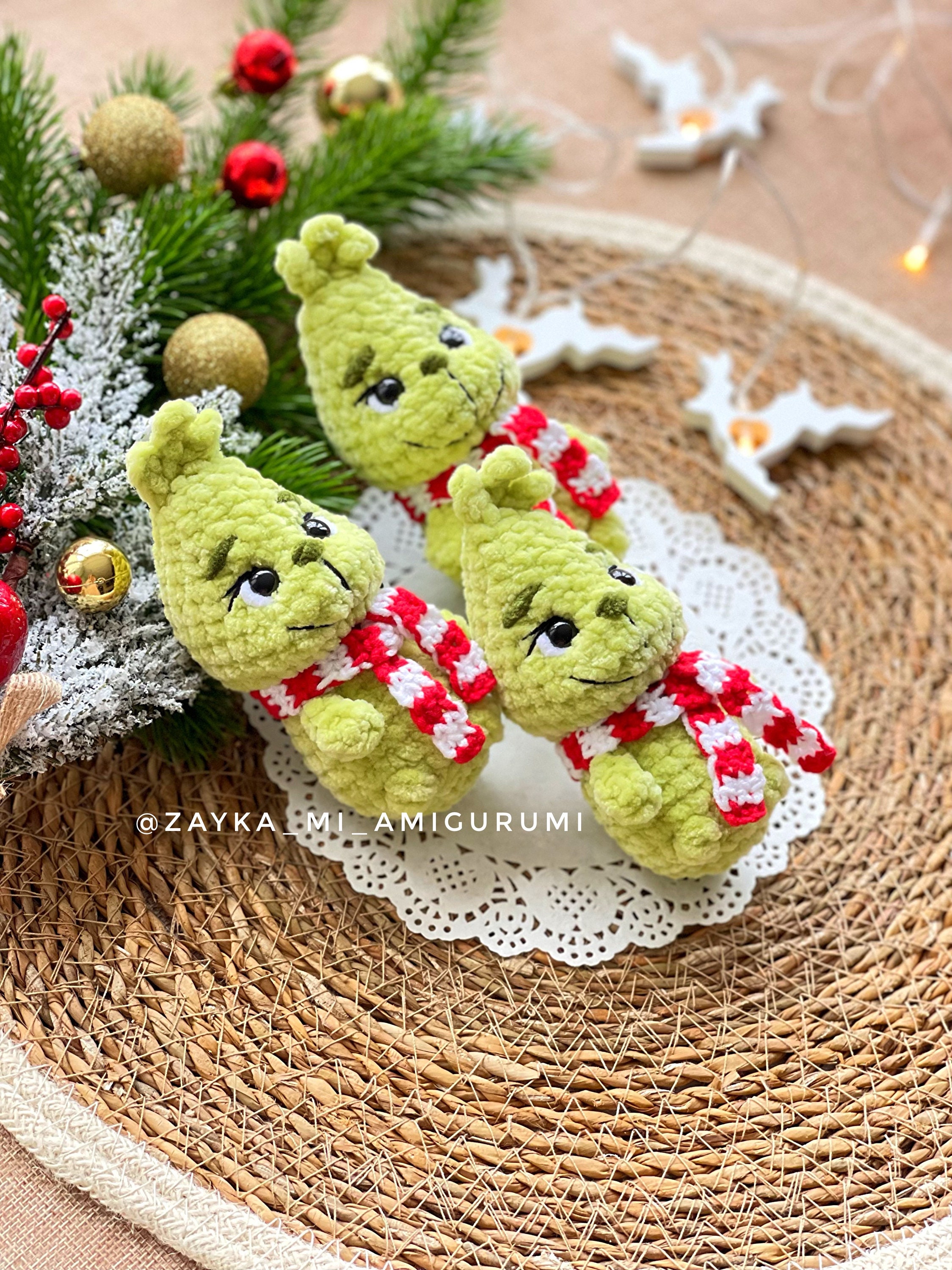 クリスマスかぎ針編みパターン 3 in 1/クリスマスオーナメント