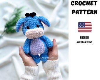 Crochet Pattern Donkey / Amigurumi crochet pattern Donkey/Donkey crochet pattern / Digital Download