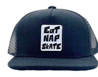 Eat Nap Skate Toddler Hat, Kids Hat, Baby Hat, Boy Hat, Kids Gift, Baby Gift, Cool Hat, Cool Kid hat