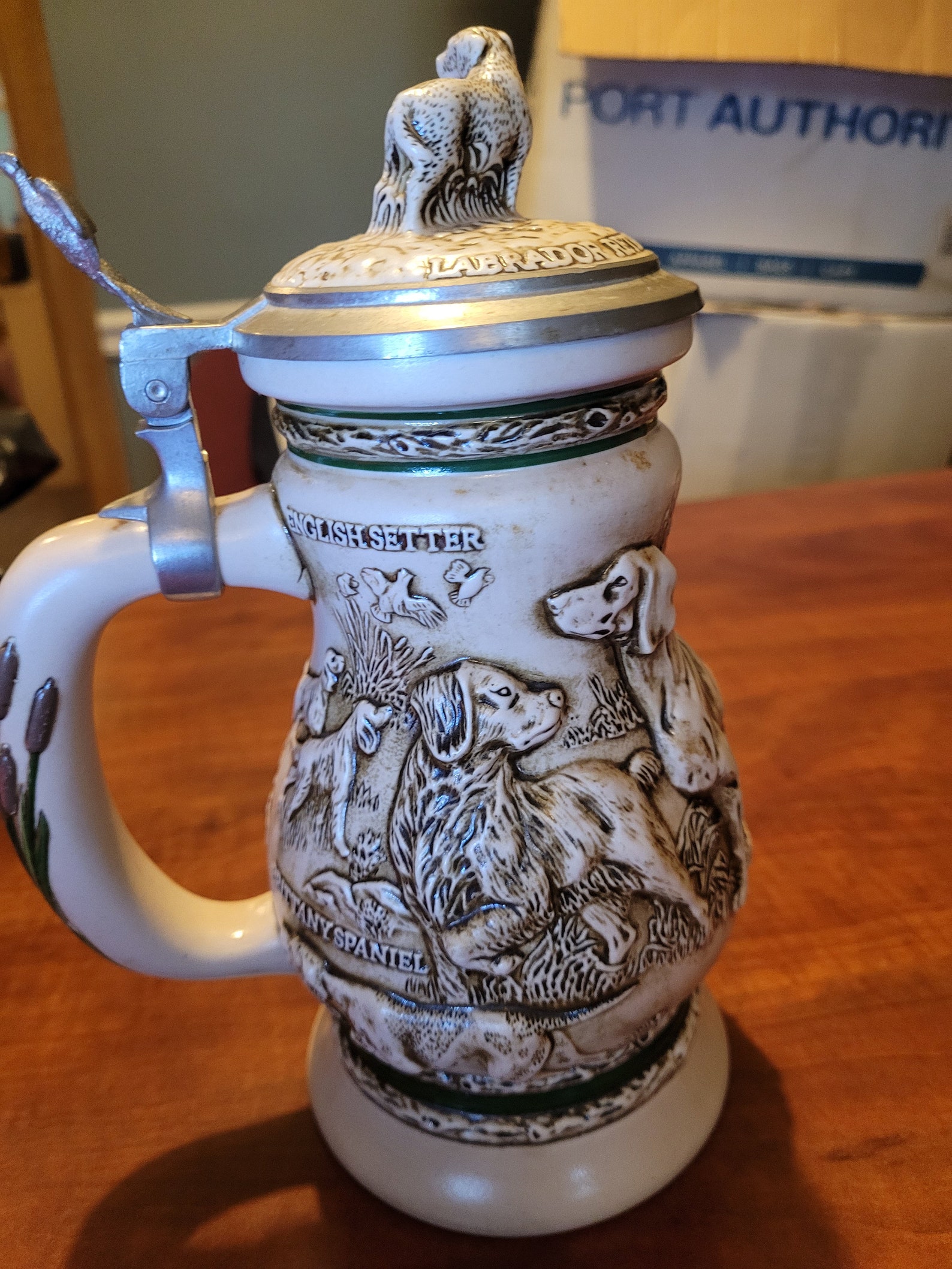 Avon Great Dogs Of The Outdoors Ceramic Beer Stein Vintage Etsy