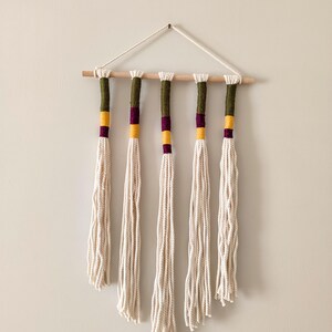 Colorful Wrapped Tassels On The Wall Hanging/Macrame Wall Decor/Home Decor/Modern Wall Decor /Minimalist Wall Decor/Fiber Wall Art/Home Gift