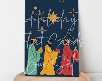 Three Kings Holiday Postcard Set – Vintage Los Reyes Magos Greetings