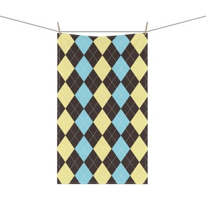 Tea Towel 18in x 30 in Argyle Pops Design image 4