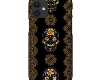 Sugar Skull Calavera Halloween Dia De Los Muertos Phone Case Fits All Iphone12 Models