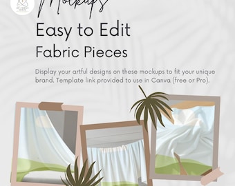 Mockup, pezzi di tessuto Modelli Canva per fornitori globali di POD come Printify Printful Gelato Prodigi Gooten Art of Where MWW Designs