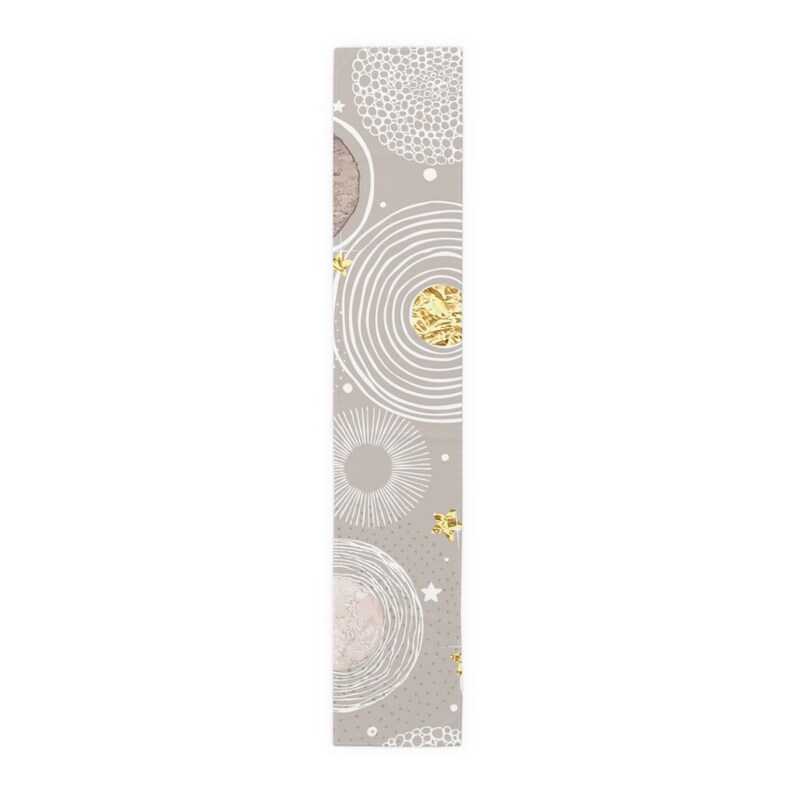 90 Long Table Runner Polyester New Traditional Christmas Gold New Year Cater Your Holiday Table With Seasonal Decor image 3