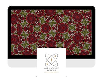 Seamless Pattern PNG Instant Download File | Highlands Red Geometric |  Fabric Sublimation, & for Website design, Screensavers, Wallpapers.