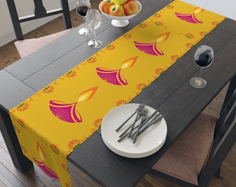 Table Runner | Diwali Golden | Cotton Twill or Polyester