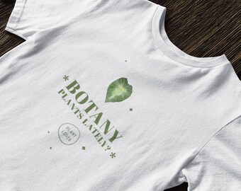 Clever Pun Heavy Cotton Short-Sleeve T-Shirt | Botany Plants Lately? | Many Colors Available