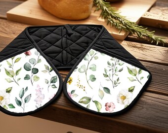 Guanto da forno doppio / Collezione Pun In The Kitchen / Tema di design Herb Your Enthusiasm