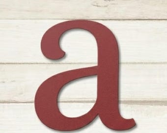Lettera A minuscola / Decorazione murale in metallo