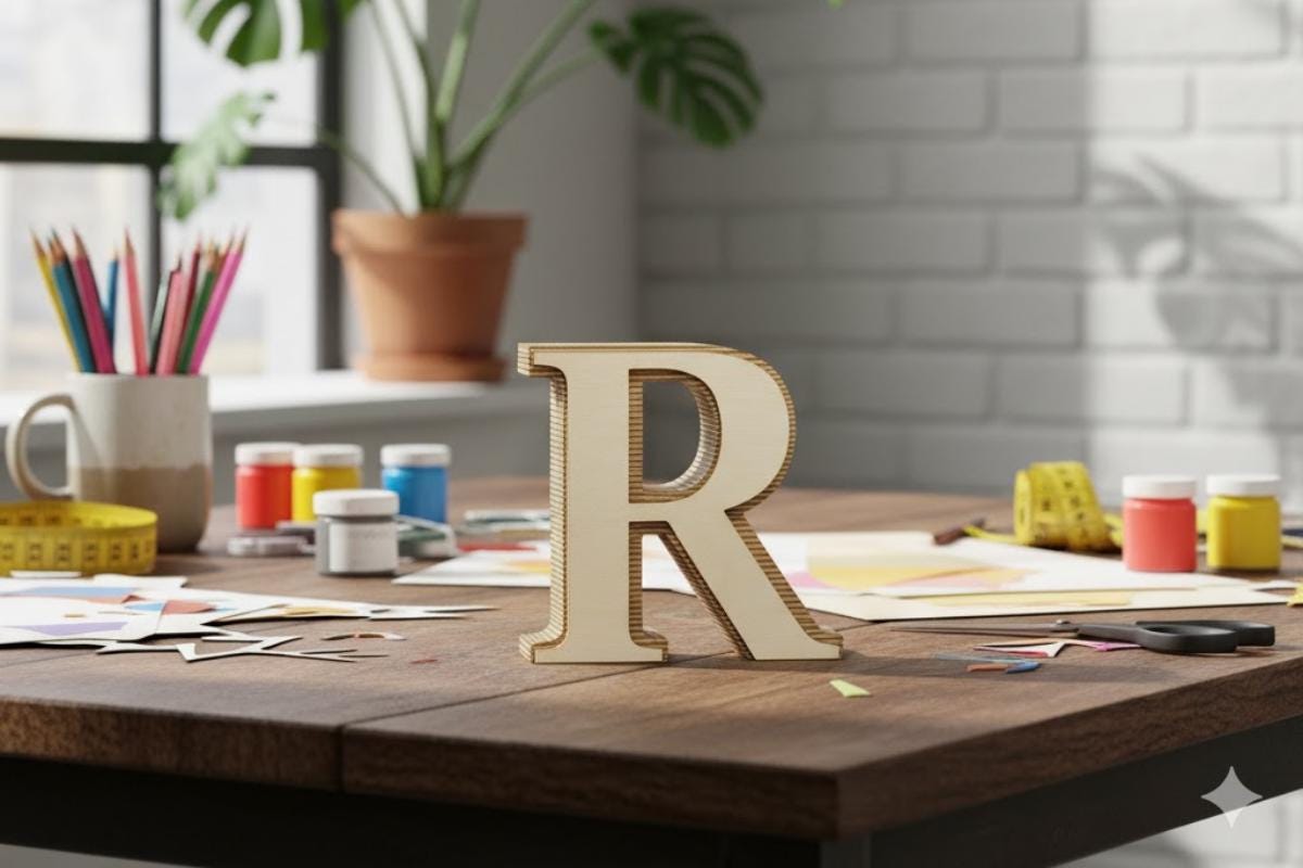 Letter R STL SVG | Playfair Font | 3D Print, Laser Cut - Etsy
