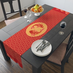 Table Runner | Lunar New Year | Polyester - 90&quot; or 72&quot;
