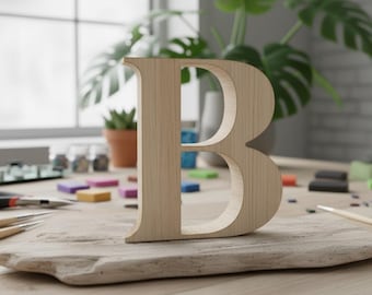 Latin Alphabet Letter B SVG and STL for 3D Printing, Laser Cutting Projects Cricut Glowforge Bamboo Digital Download
