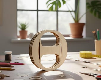 Lettera greca Theta STL SVG - Per stampa 3D o taglio laser - Regalo fai da te per confraternite e sorellanze / Decorazioni scientifiche e matematiche / Cricut Glowforge