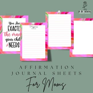 eBook Positive Achtsame Affirmationen Schreibjournal | Karteikarten mit Zitaten für Mama, Mama, Mami | Für die tägliche Inspiration Self Care Mentale Gesundheit