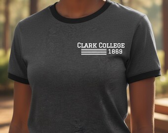 Clark College Era Herren Damen Ringer T-Shirt - HBCU Soul Kollektion