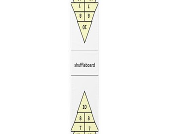 Shuffleboard Runner | Indoor Playground | For The Gamer Outdoor Play, Sidewalk Chalk, or Table