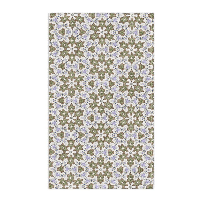 Kitchen Towel Purple Cloves Design 18 by 30 inches image 2