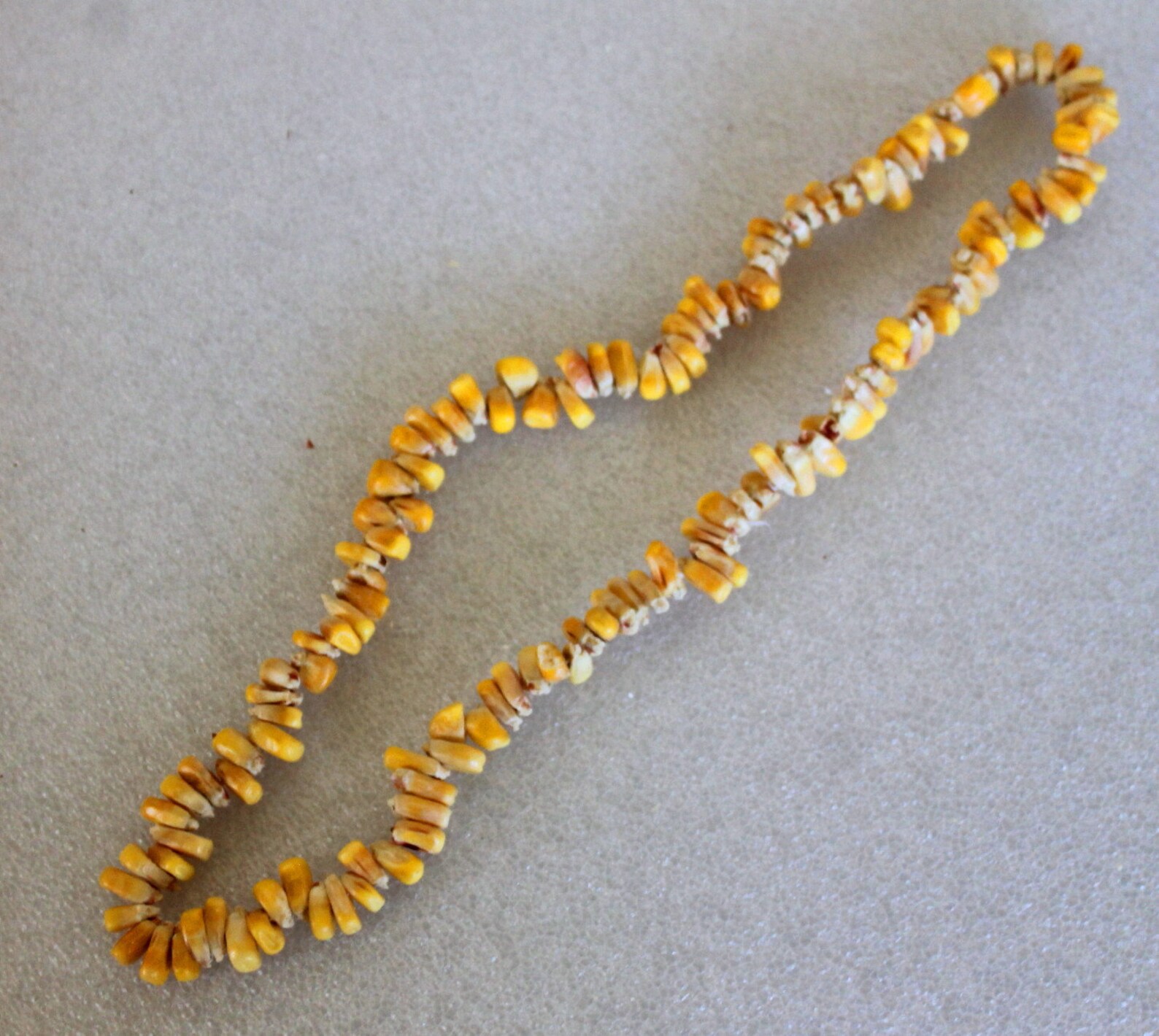Natural Colored Indian Corn Necklace UNDYED Non GMO Powwow Autumn