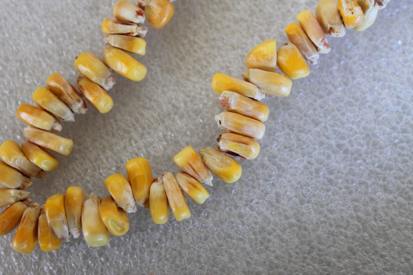 Natural Colored Indian Corn Necklace UNDYED Non GMO Powwow Autumn