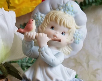 Megan and Friends Porcelain Figurine by Heartline/New in Box/Made In Taiwan