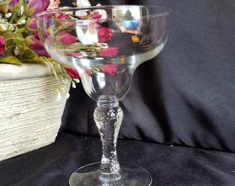 Vaso Margarita con tallo texturizado de guijarros - 16,5 cm de alto