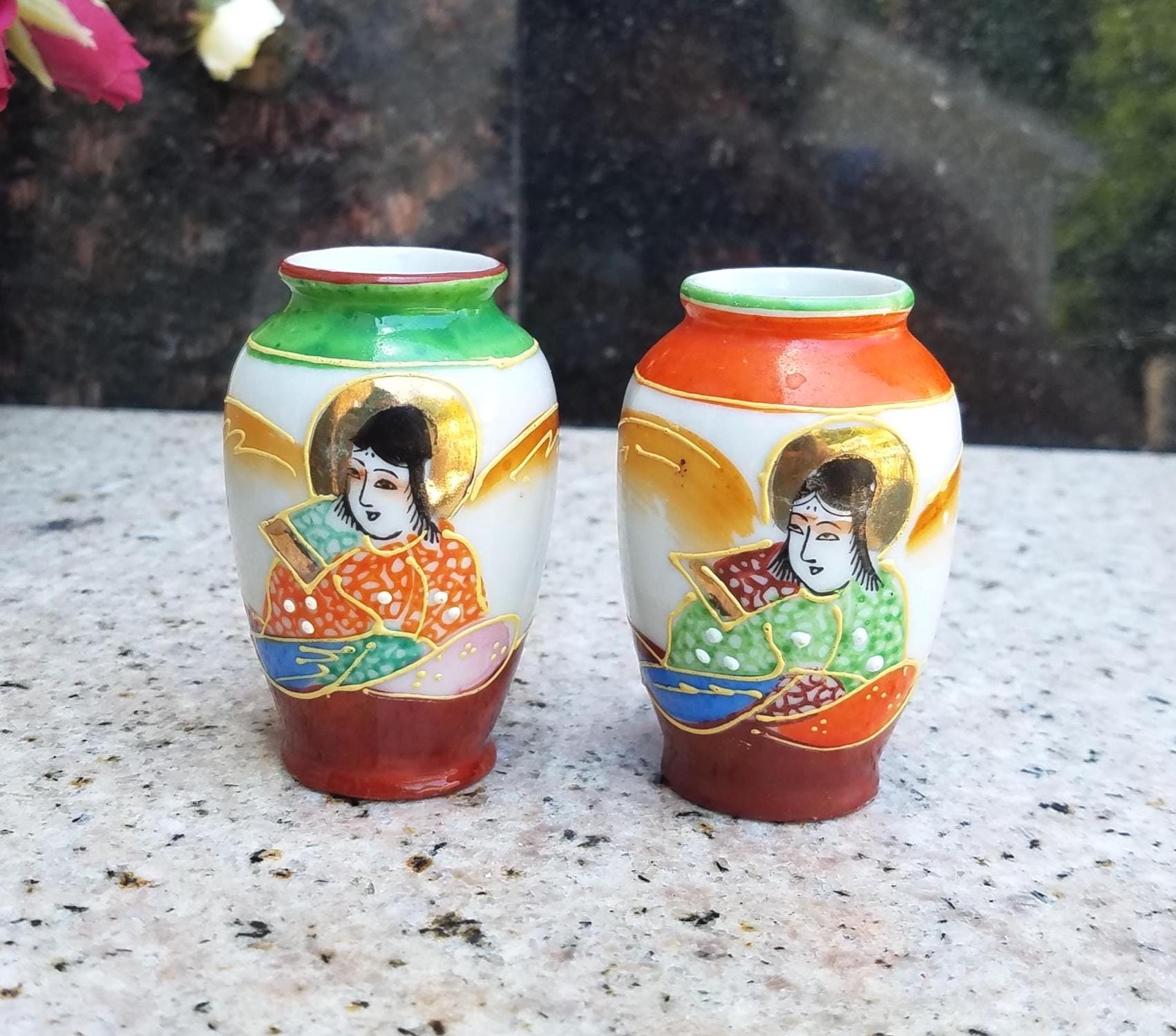 Occupied Japan Mini Vases - Etsy
