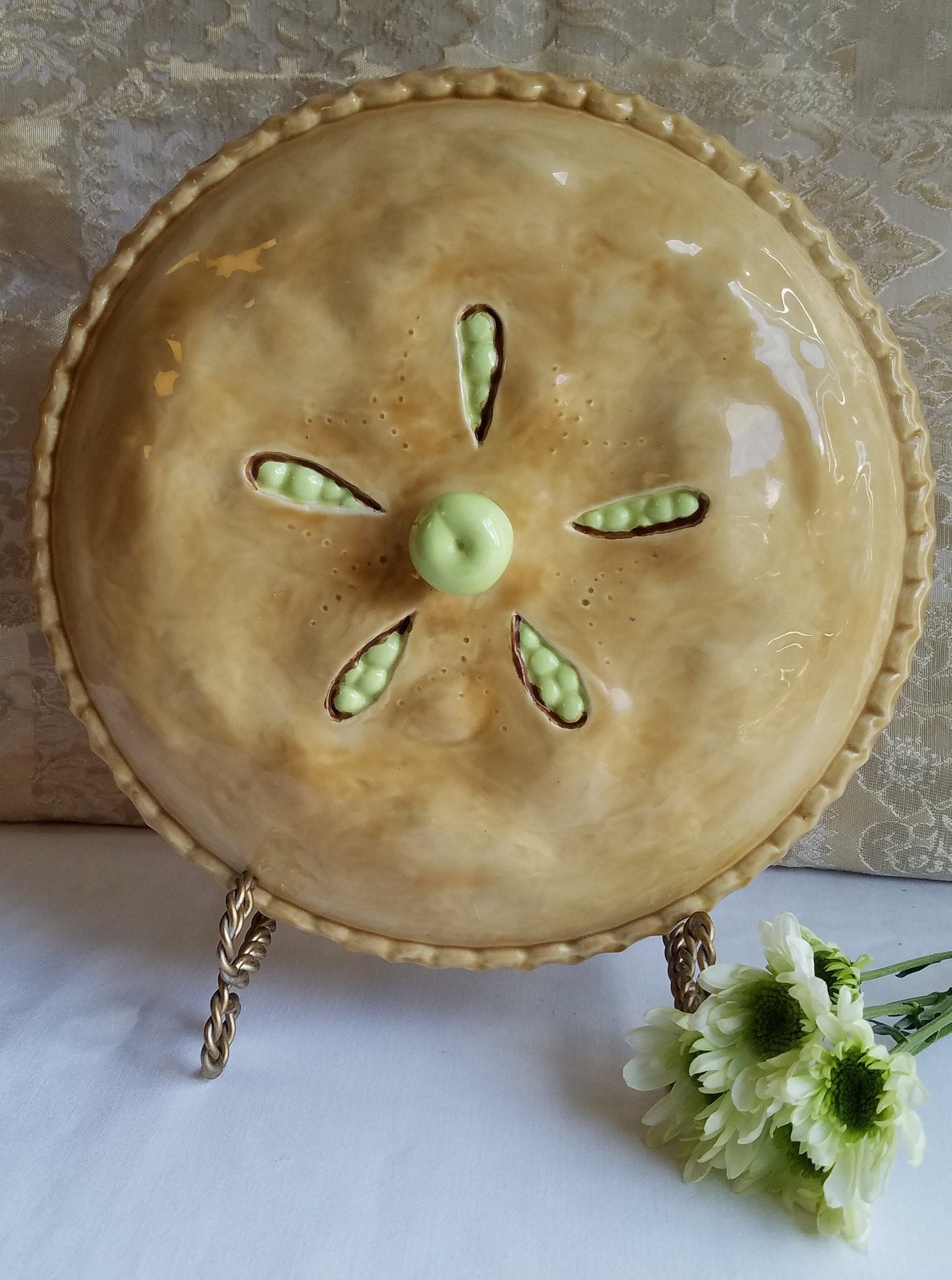 Decorative PIE DISH/Pie Server/Pie Storage/Dessert Plate Etsy