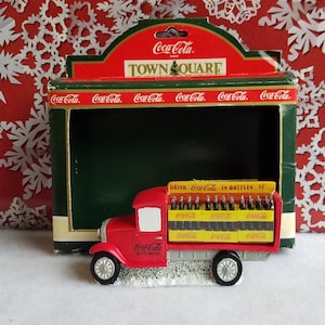 Vintage Coca Cola Town Square Collection: Delivery Truck & Man