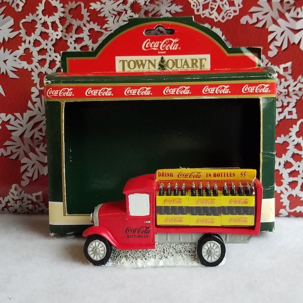 Vintage Coca Cola Town Square Collection, Coca Cola Delivery Truck, Coca Cola Delivery Man