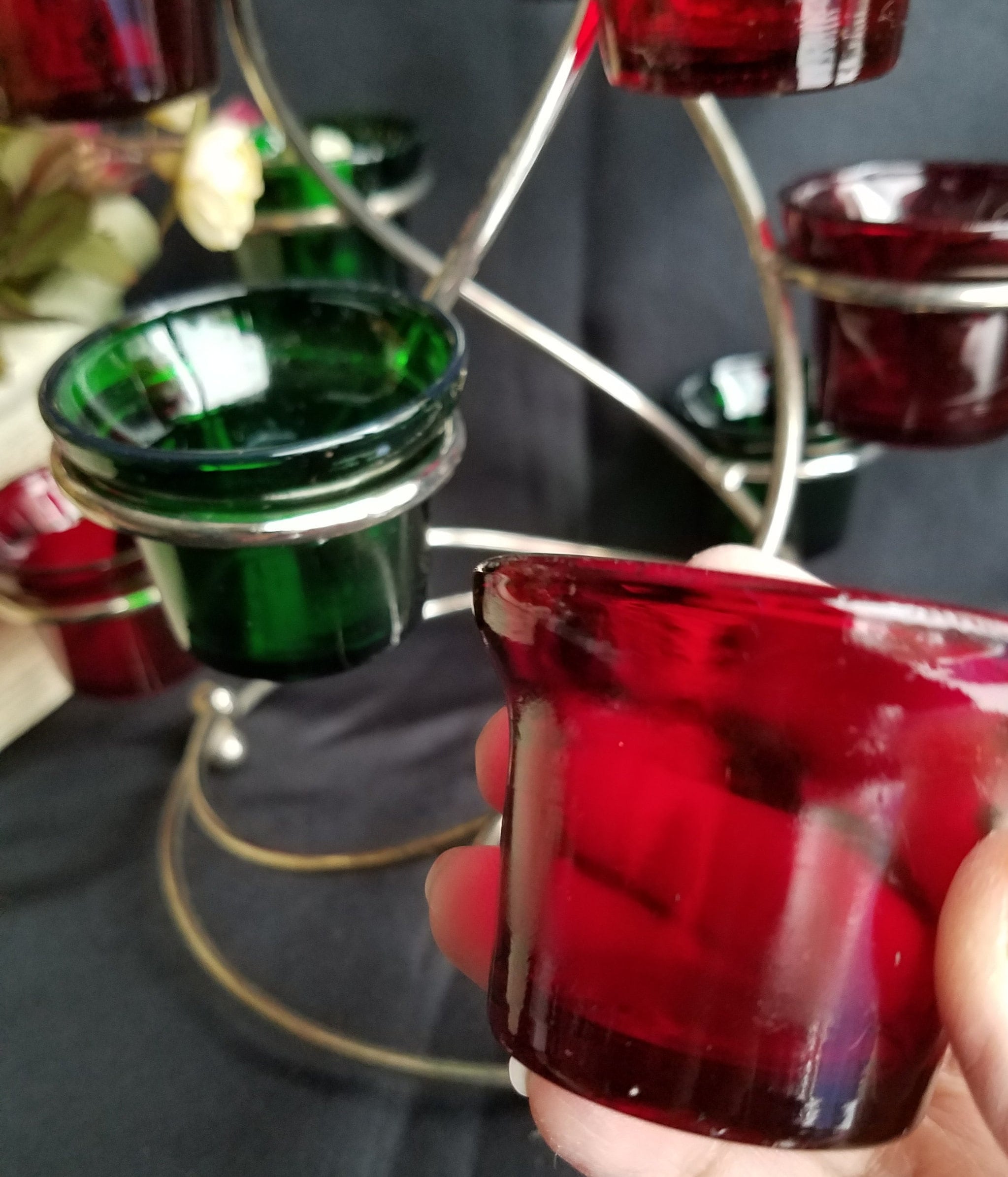 Vintage Metal Tealight Candle Holder Etsy