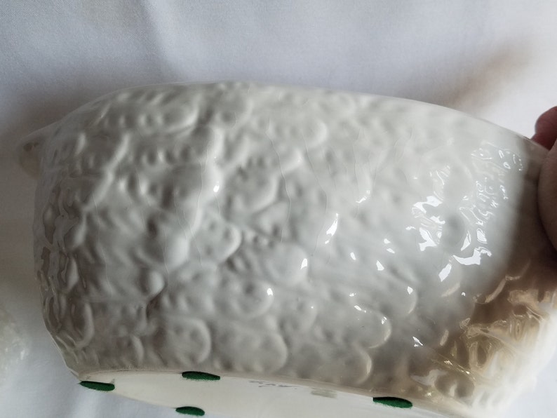 White Hen/Chicken Vintage SOUP TUREEN w/Soup Ladle/Made in Italy image 8