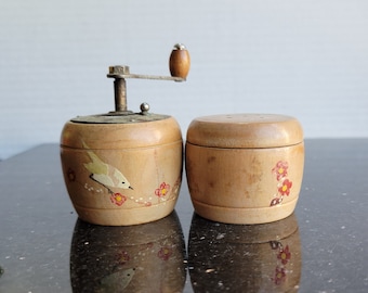 Wood Salt Shaker and Pepper Grinder - Set of 2