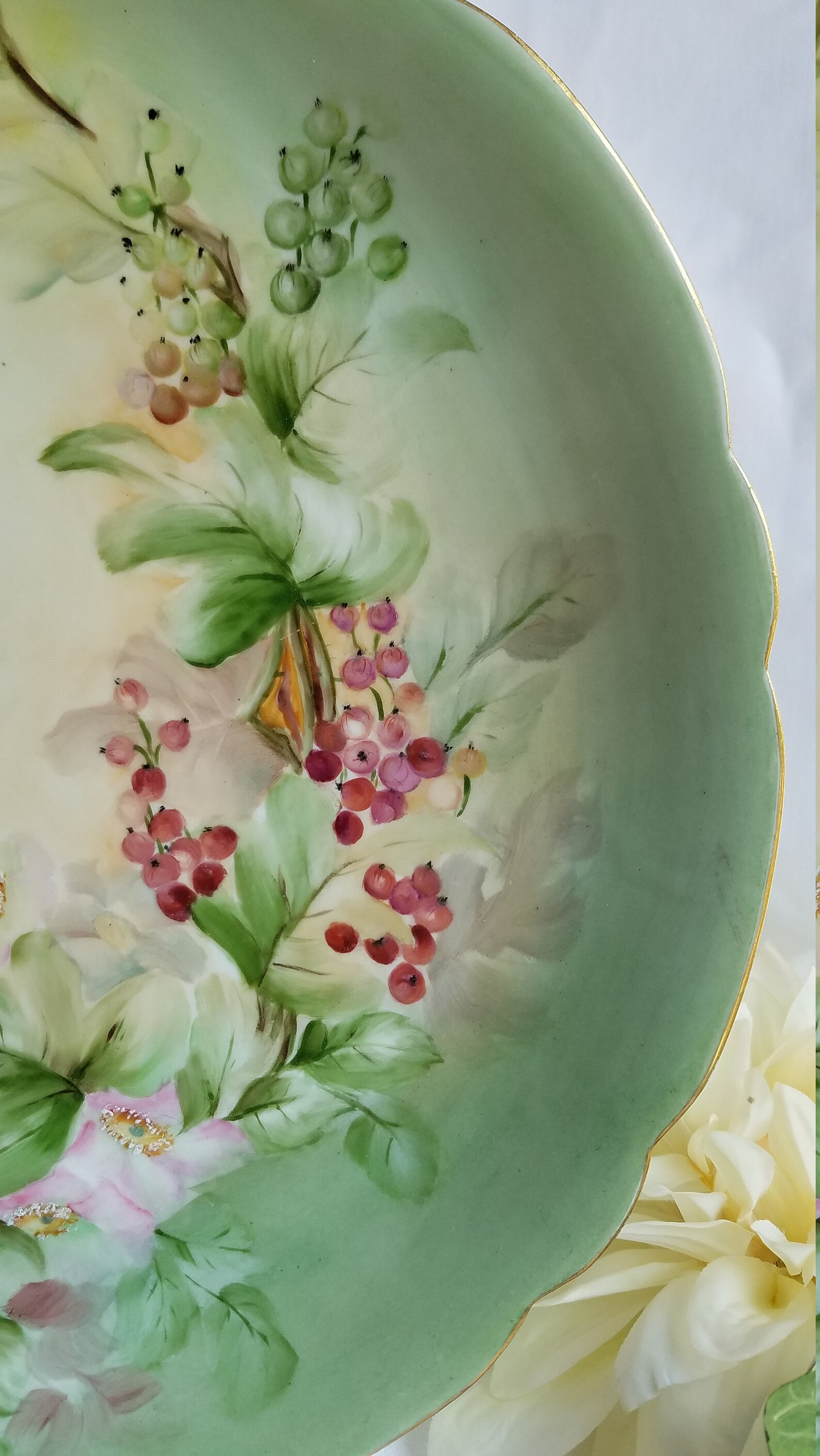 Antique Limoges Porcelain Platter/charger JPL France Limoges Etsy