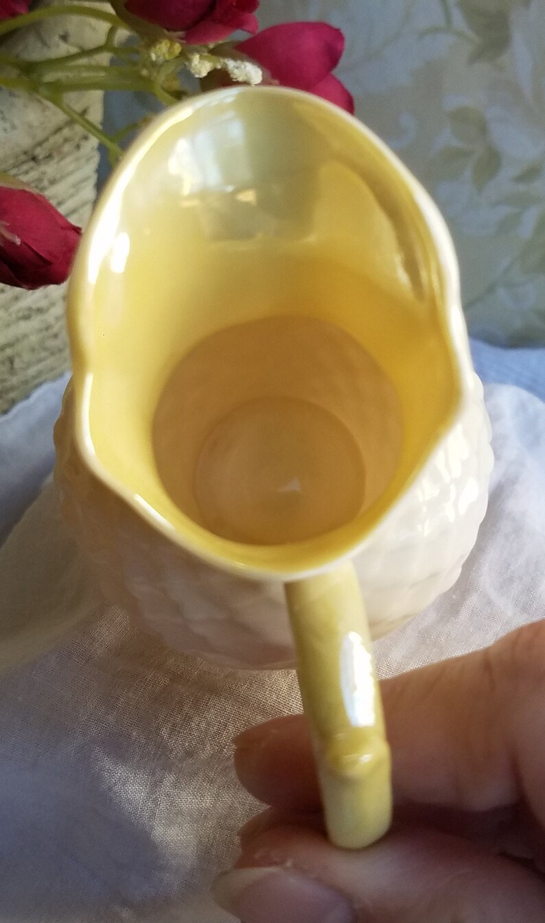 Vintage Belleek Ivory Rathmore Small 6oz Creamer/pitcher Etsy