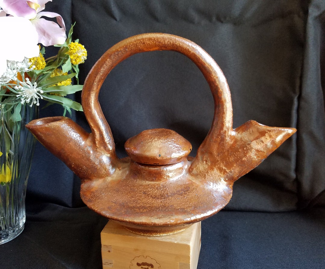 Double Spouted Vessel With Lid - Etsy
