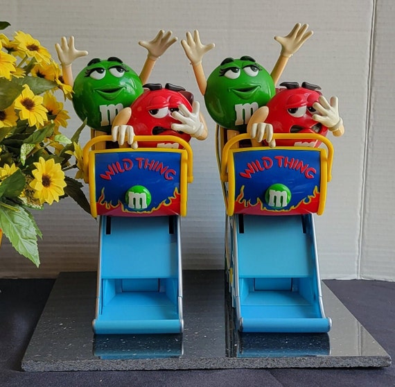 Vintage M & M Wild Thing Roller Coaster Candy Dispenser (sold