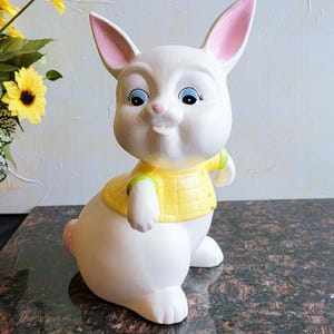 Vintage Ceramic Bunny Figurine - 8&quot;H