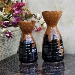 Japanese Sake Pitcher - Two Tone Color - Sold Individually