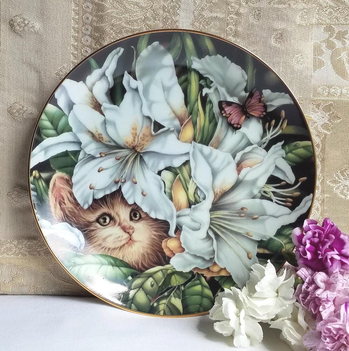 Todd Clausnitzer Kitten Plate: Bradford Exchange Limited Edition
