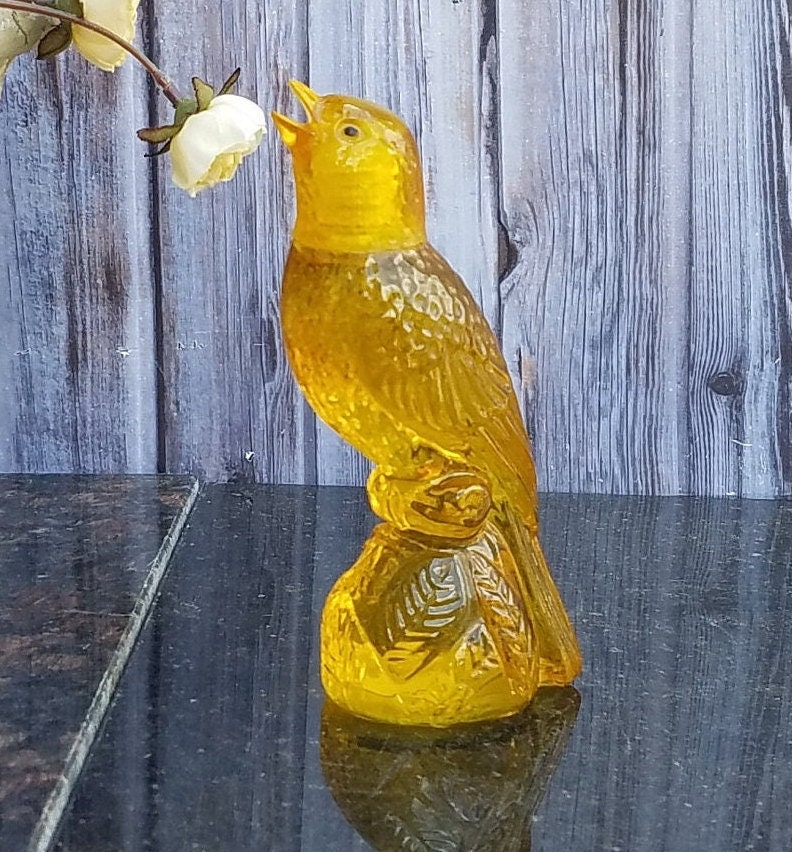 Avon Yellow Canary Bird Figurine Perfume Bottle - 5