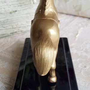 Imperial Holy Horse Figurine Gold Tone 御神馬 / 日光東照宮 Nikko Toshogu Shrine image 5