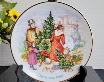 Avon Christmas Collectibles Plate From The 90's  / 7 Series - 8"D