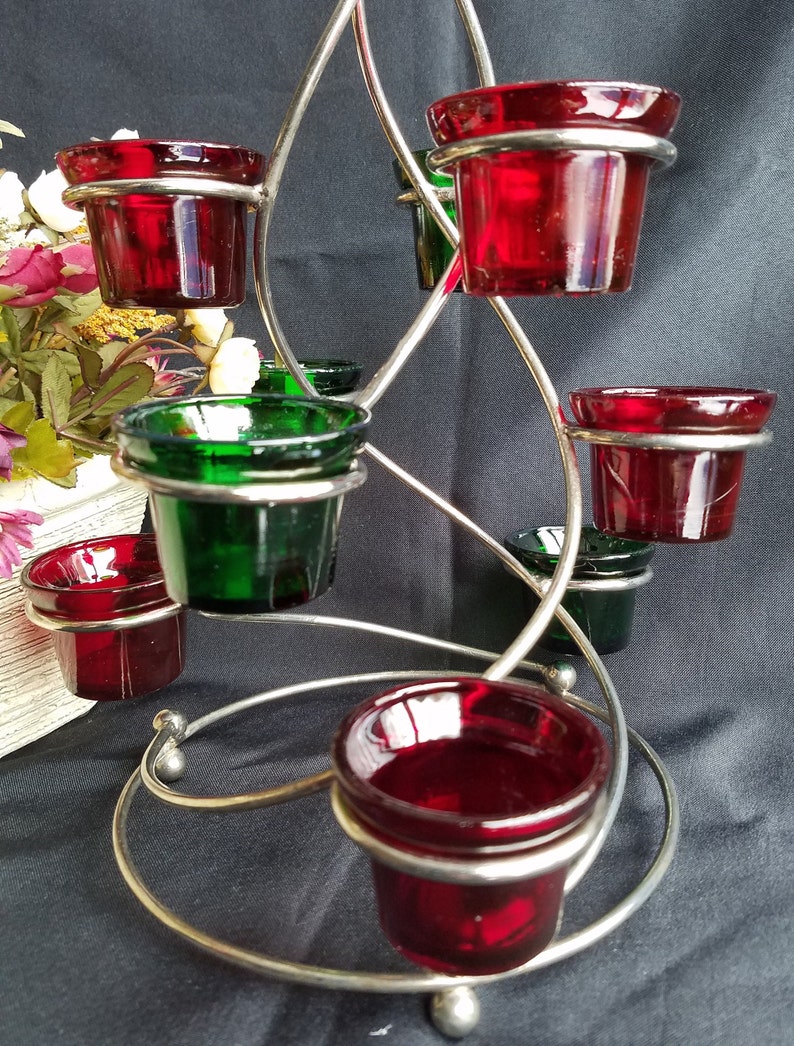 Vintage Metal Tealight Candle Holder Etsy