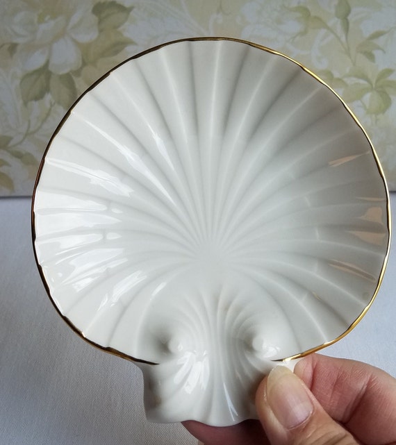 Vintage Noritake Clam Shell Trinket Dish / Soap Dish/… Gem