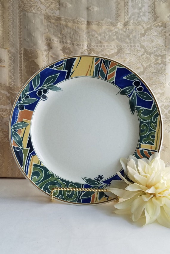 Vintage Mikasa Intaglio Chop Plate: Olive Grove Pattern, 13