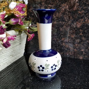 Blue and White Genie Vase / Bud Vase