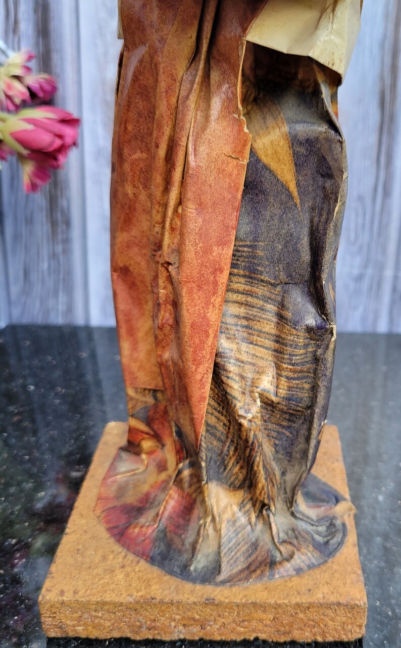 Paper Mache Robe Mexican Folk Art Paper Mache Figurine - 12