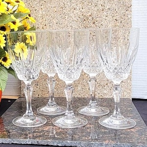 Crystal Wine Glasses / Water Goblet - Set of 5